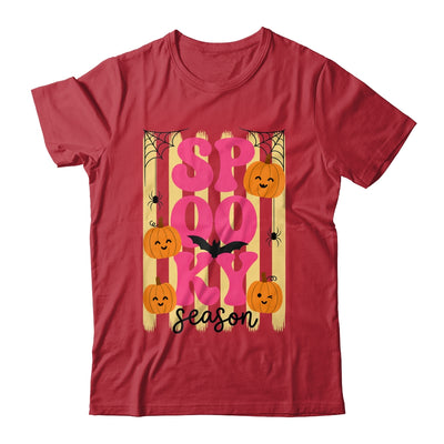 Preppy Spooky Season Fall Design Girly Halloween Striped Shirt & Sweatshirt | teecentury