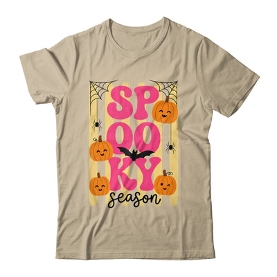 Preppy Spooky Season Fall Design Girly Halloween Striped Shirt & Sweatshirt | teecentury