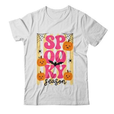 Preppy Spooky Season Fall Design Girly Halloween Striped Shirt & Sweatshirt | teecentury