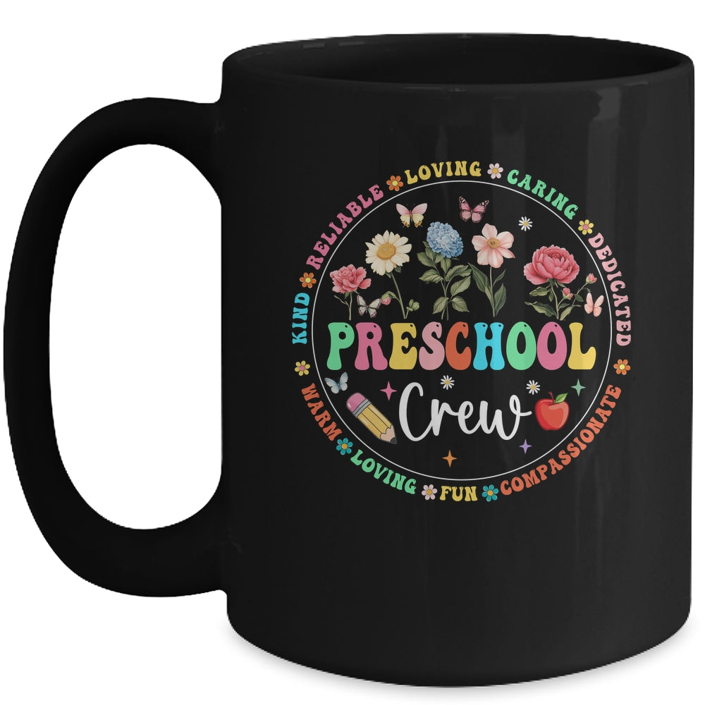 Preschool Crew Back To School Kindergarten Teacher Kids Mug | teecentury