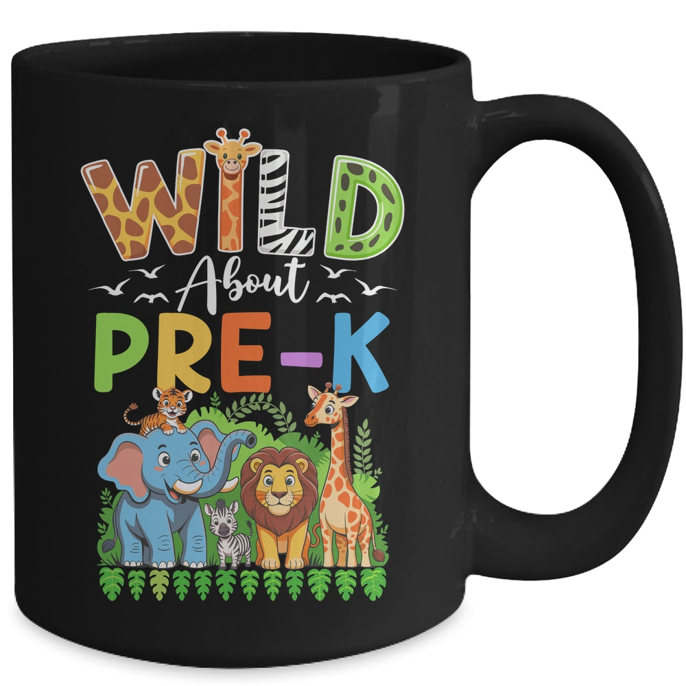 Preschool Teacher Kids Back To School Wild About Pre-k Mug | teecentury
