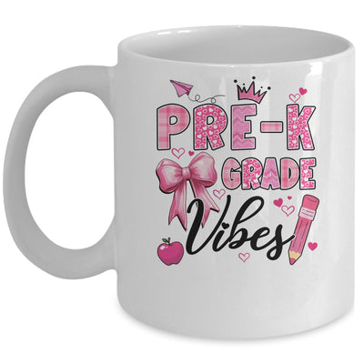 Preschool Vibes Back To School Coquette Teacher Girl Mug | teecentury
