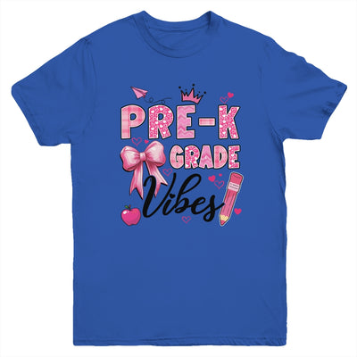 Preschool Vibes Back To School Coquette Teacher Girl Youth Shirt | teecentury