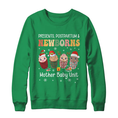 Presents Postpartum & Newborns Mother Baby Nurse Christmas Shirt & Sweatshirt | teecentury