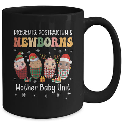 Presents Postpartum & Newborns Mother Baby Nurse Christmas Mug | teecentury