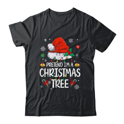 Pretend I'm A Christmas Tree Funny Lazy Halloween Costume Shirt & Sweatshirt | teecentury