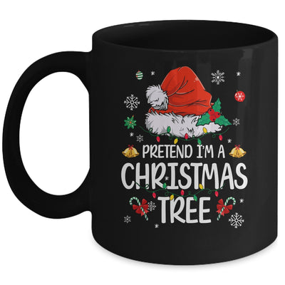 Pretend I'm A Christmas Tree Funny Lazy Halloween Costume Mug | teecentury