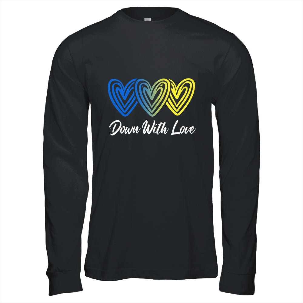 Pretty Down With Love World Down Syndrome Awareness Day Shirt & Hoodie | teecentury