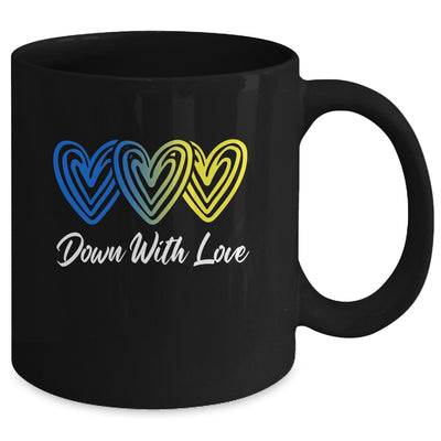 Pretty Down With Love World Down Syndrome Awareness Day Mug | teecentury