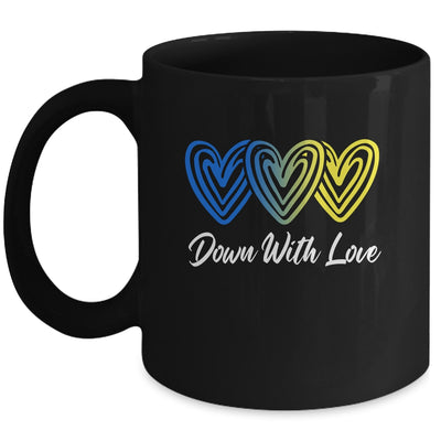Pretty Down With Love World Down Syndrome Awareness Day Mug | teecentury