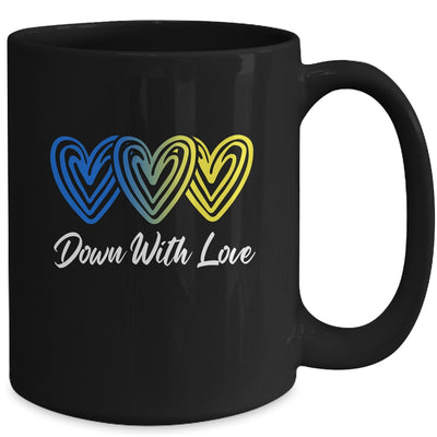 Pretty Down With Love World Down Syndrome Awareness Day Mug | teecentury