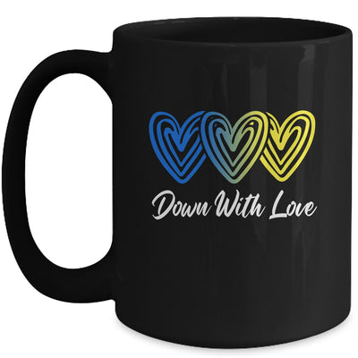 Pretty Down With Love World Down Syndrome Awareness Day Mug | teecentury