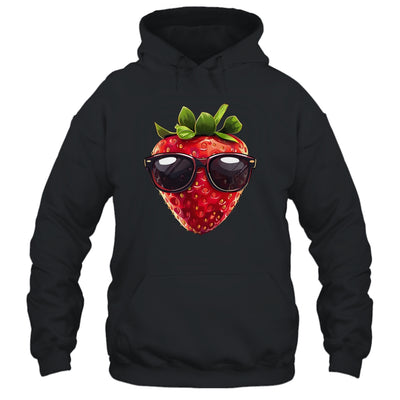 Pretty Strawberry Costume With Glasses For Fruits Lovers Shirt & Tank Top | teecentury