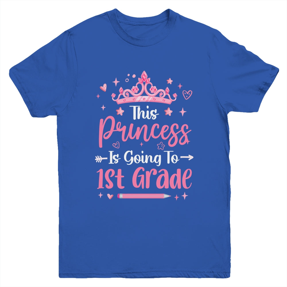 Princess Going To 1st Grade For Girls Kids Back To School Youth Shirt | teecentury