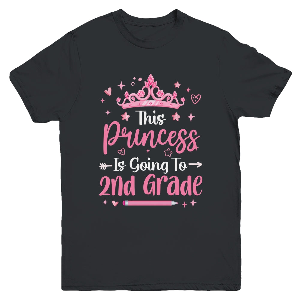Princess Going To 2nd Grade For Girls Kids Back To School Youth Shirt | teecentury