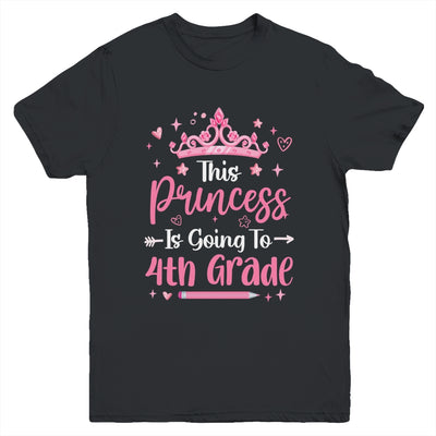 Princess Going To 4th Grade For Girls Kids Back To School Youth Shirt | teecentury