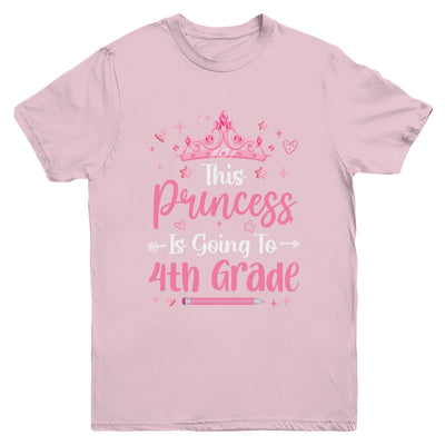 Princess Going To 4th Grade For Girls Kids Back To School Youth Shirt | teecentury