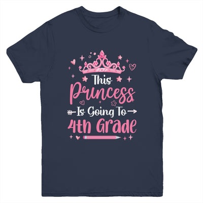 Princess Going To 4th Grade For Girls Kids Back To School Youth Shirt | teecentury