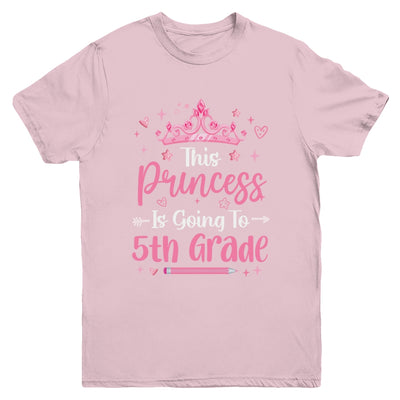 Princess Going To 5th Grade For Girls Kids Back To School Youth Shirt | teecentury
