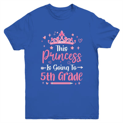 Princess Going To 5th Grade For Girls Kids Back To School Youth Shirt | teecentury