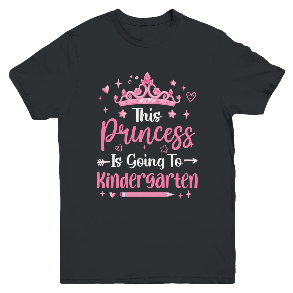 Princess Going To Kindergarten For Girls Kids Back To School Youth Shirt | teecentury