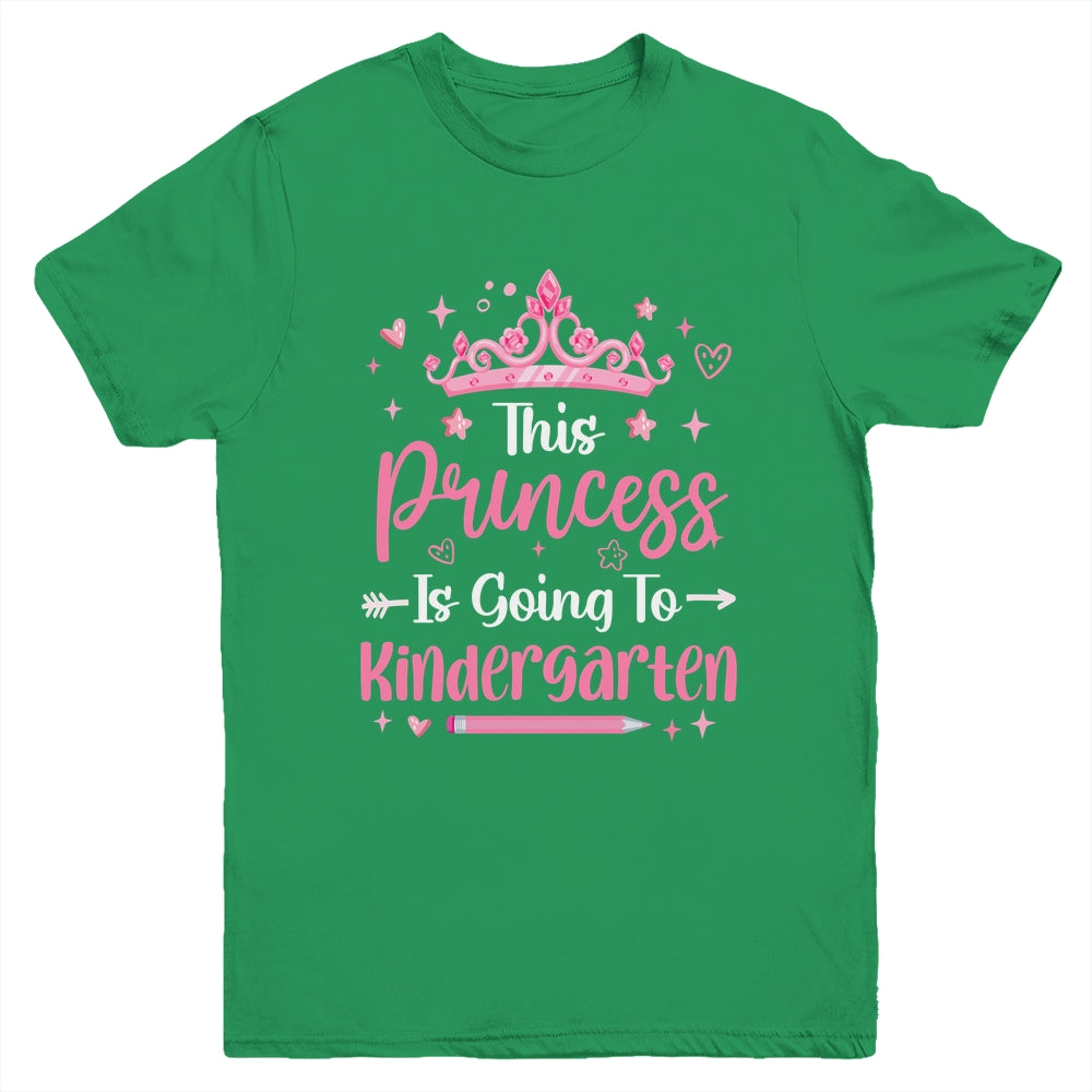 Princess Going To Kindergarten For Girls Kids Back To School Youth Shirt | teecentury