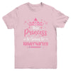 Princess Going To Kindergarten For Girls Kids Back To School Youth Shirt | teecentury