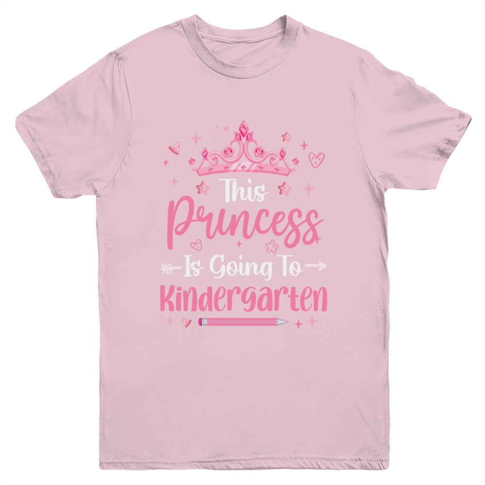 Princess Going To Kindergarten For Girls Kids Back To School Youth Shirt | teecentury