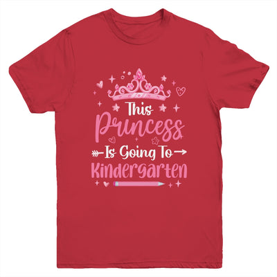 Princess Going To Kindergarten For Girls Kids Back To School Youth Shirt | teecentury