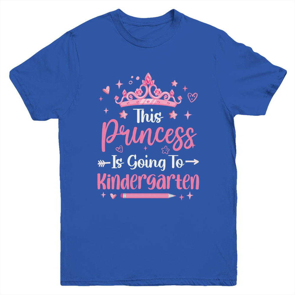 Princess Going To Kindergarten For Girls Kids Back To School Youth Shirt | teecentury