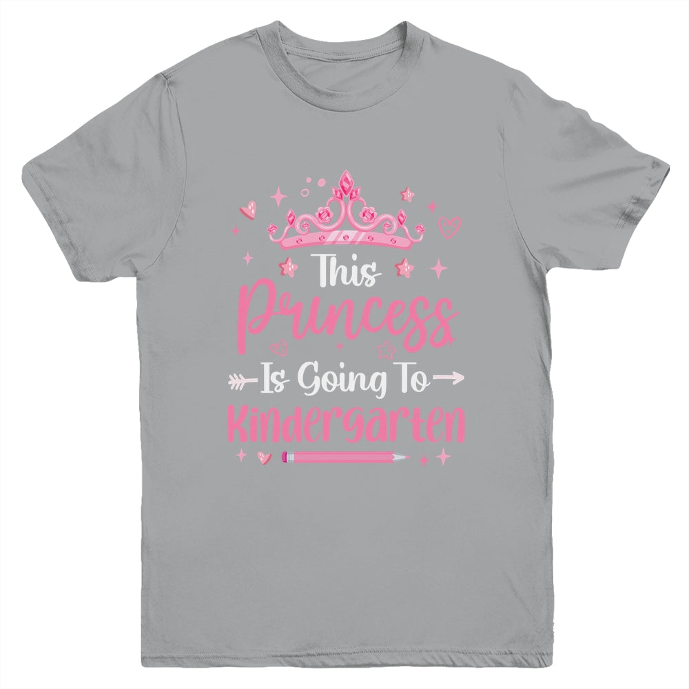 Princess Going To Kindergarten For Girls Kids Back To School Youth Shirt | teecentury