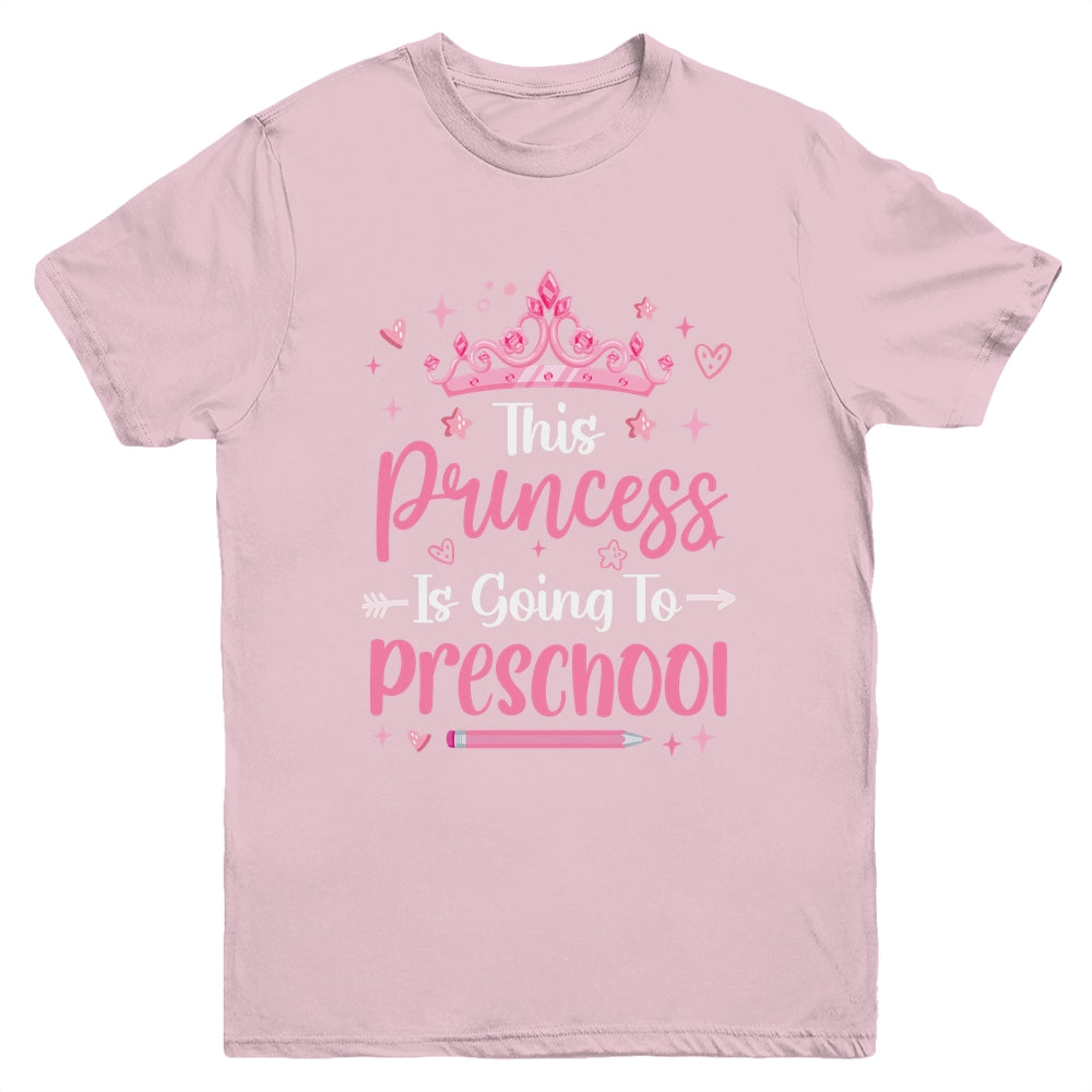 Princess Going To Preschool For Girls Kids Back To School Youth Shirt | teecentury