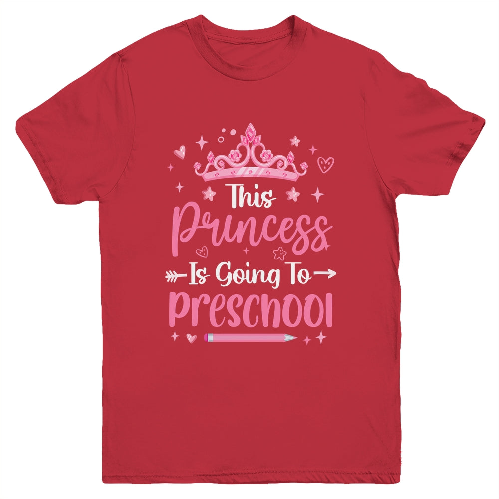 Princess Going To Preschool For Girls Kids Back To School Youth Shirt | teecentury