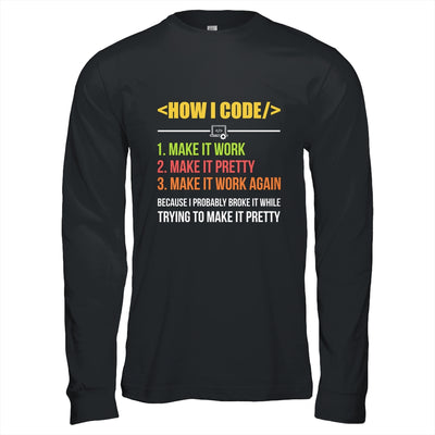 Programmer Coder Funny Design Developer Programming Coding Shirt & Hoodie | teecentury