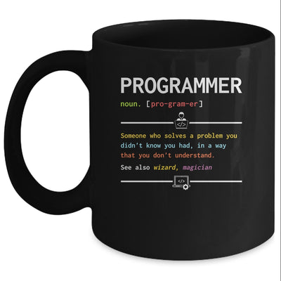 Programming Funny Computer Geek Definition Programmer Mug | teecentury