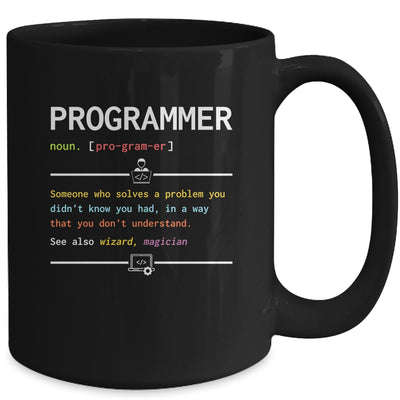 Programming Funny Computer Geek Definition Programmer Mug | teecentury