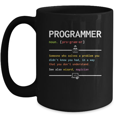 Programming Funny Computer Geek Definition Programmer Mug | teecentury