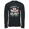 Promoted To Aunt 2026 First Time Floral New Aunt Shirt & Hoodie | teecentury