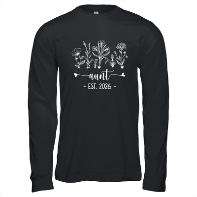 Promoted To Aunt 2026 Pregnancy Announcement Floral Shirt & Hoodie | teecentury
