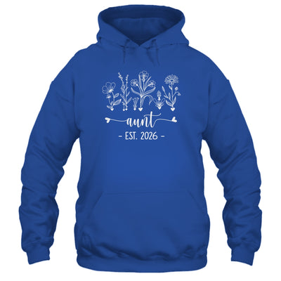 Promoted To Aunt 2026 Pregnancy Announcement Floral Shirt & Hoodie | teecentury