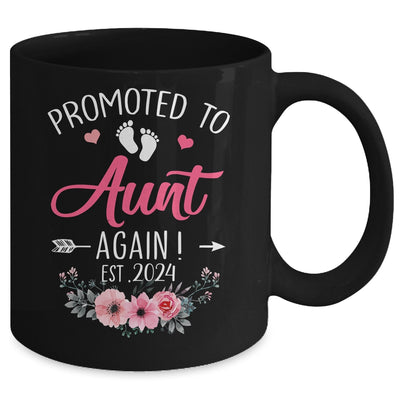 Promoted To Aunt Again Est 2024 Mothers Day Mug | teecentury
