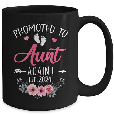Promoted To Aunt Again Est 2024 Mothers Day Mug | teecentury