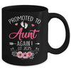 Promoted To Aunt Again Est 2025 Mothers Day Mug | teecentury