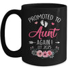 Promoted To Aunt Again Est 2025 Mothers Day Mug | teecentury