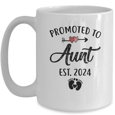 Promoted To Aunt Est 2024 First Time Mothers Day Mug | teecentury