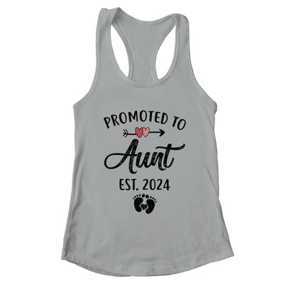 Promoted To Aunt Est 2024 First Time Mothers Day Shirt & Tank Top | teecentury