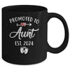 Promoted To Aunt Est 2024 Funny First Time Mothers Day Mug | teecentury