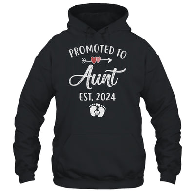 Promoted To Aunt Est 2024 Funny First Time Mothers Day Shirt & Tank Top | teecentury