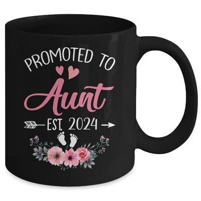 Promoted To Aunt Est 2024 Mothers Day First Time Mug | teecentury