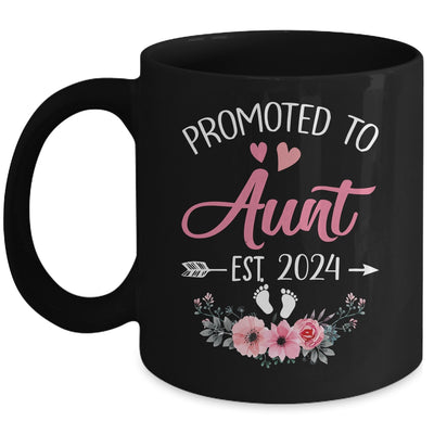 Promoted To Aunt Est 2024 Mothers Day First Time Mug | teecentury